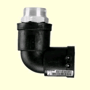 FRIAFIT® переходник-отвод для соединения труб ПЭ-ВП/латунь, типа WUN90º
